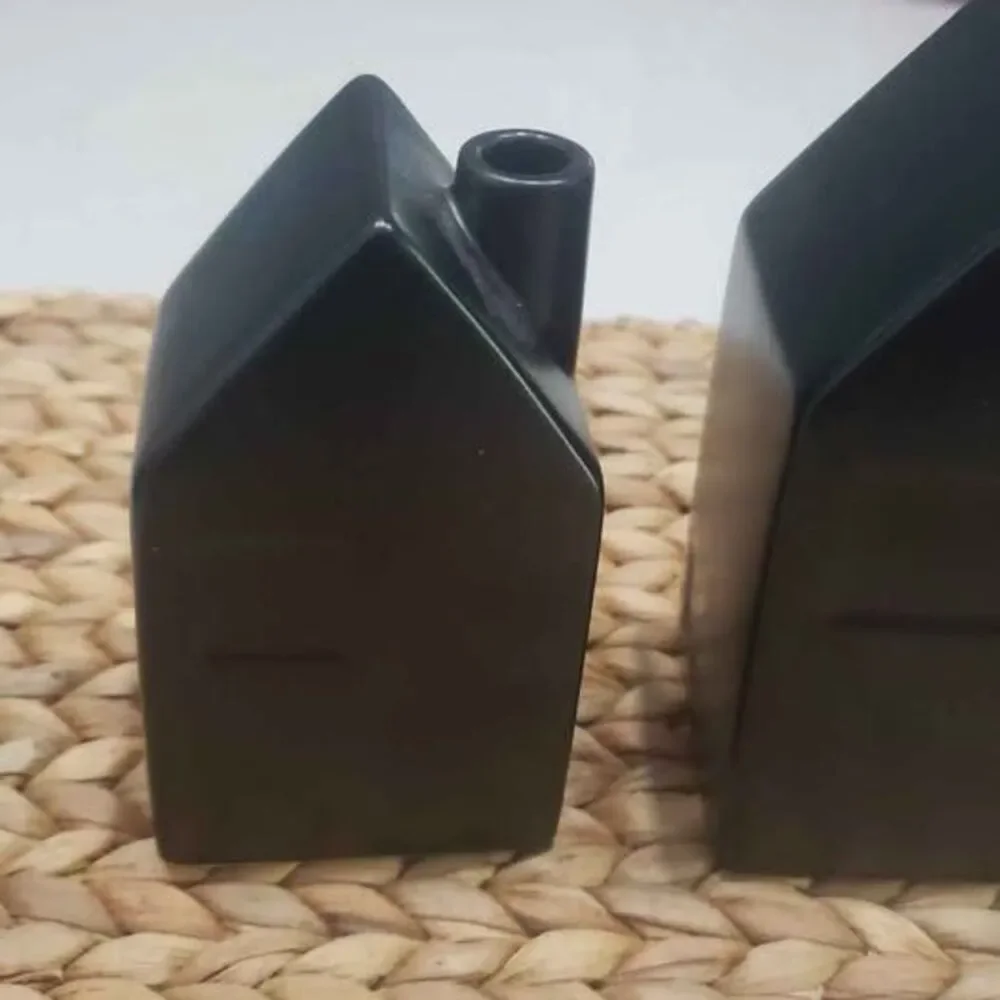 Hearth and Hand (3) Magnolia Black Houses Bud Vases Target Limited Edition